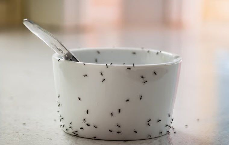 ants on a cup